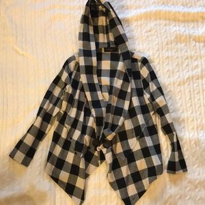 Akira hooded flannel